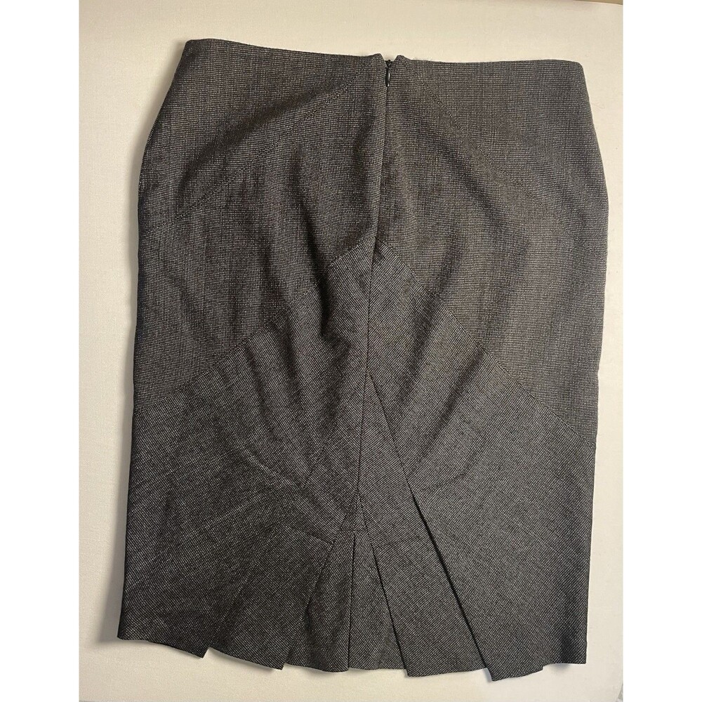 Mexx Skirt Women’s Black Wool Blend Lined Straight Skirt Ruffle Back US Size 8 - Picture 2 of 10